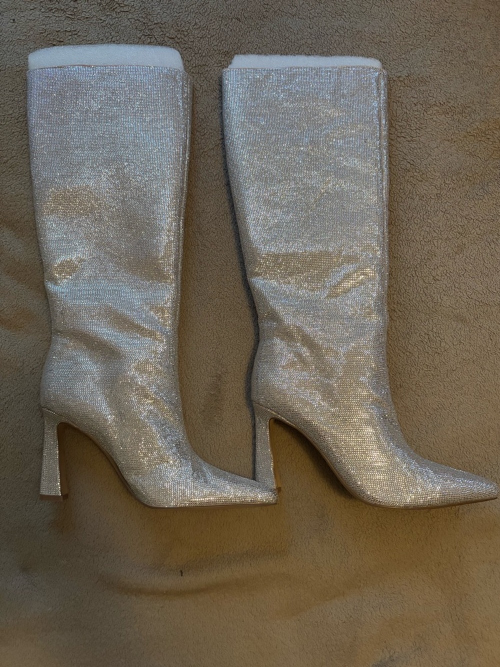 Steve Madden Shayna Rhinestones Knee High Boots - Picture 6 of 8